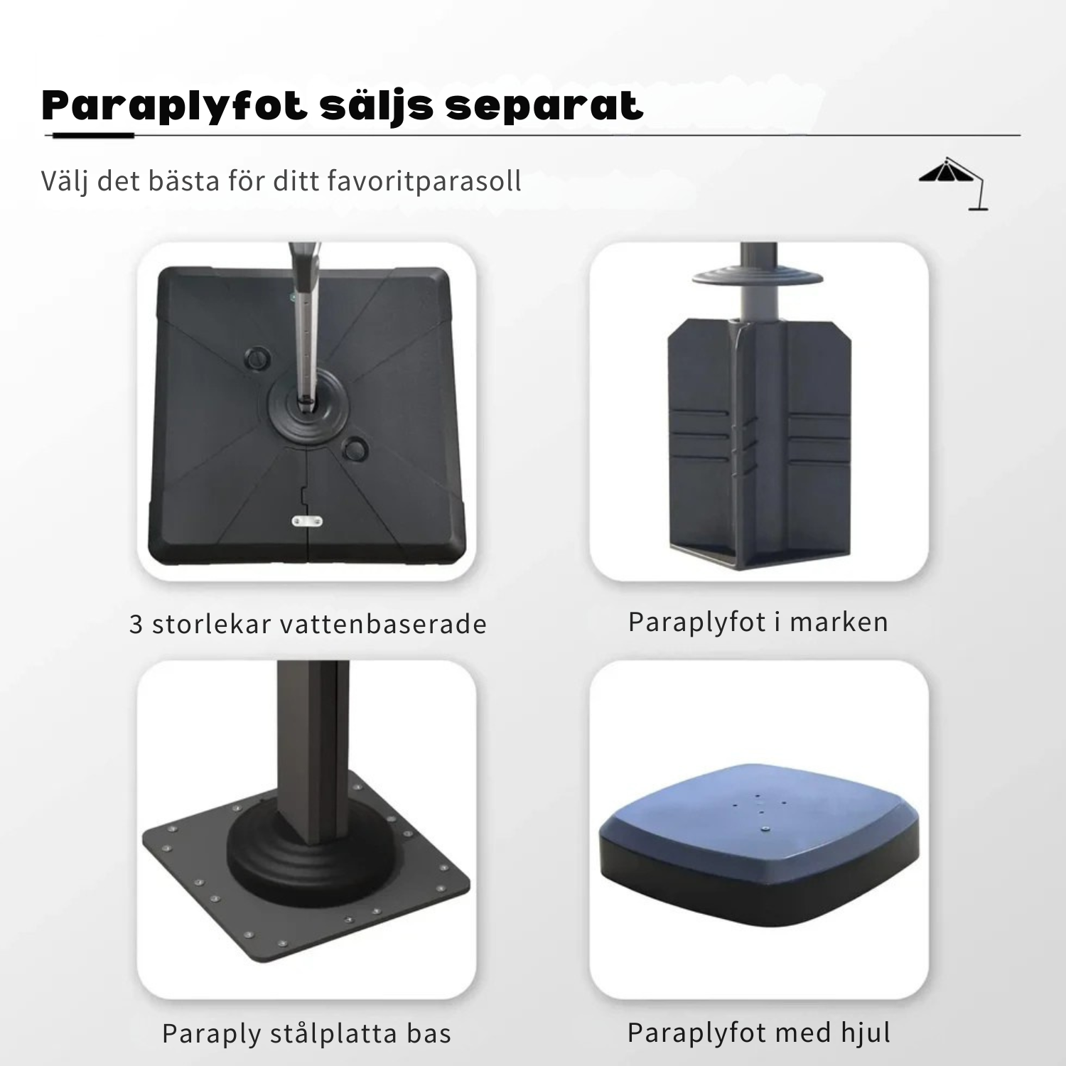 Shadora™ Paraply för terrassen