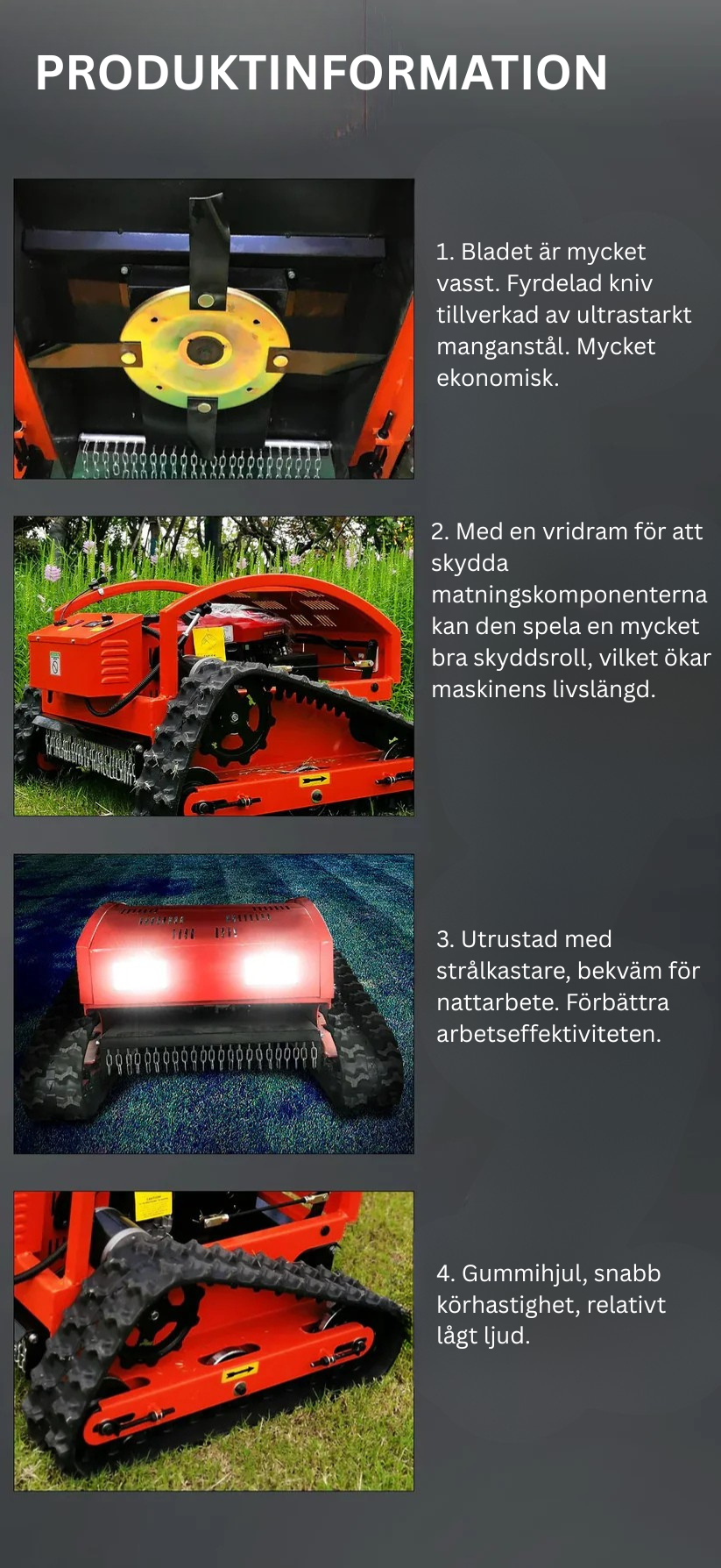 GrassMaster™ Gräsklippare med fjärrkontroll